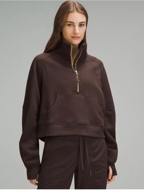 Scuba Oversized Funnel-Neck Half Zip
